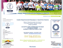 Tablet Screenshot of finistereolympique.com